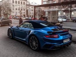В Украине засняли экстремальный тюнингованный суперкар Porsche