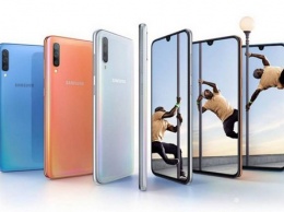 Смартфон Samsung Galaxy A70 оснащается широкоформатным экраном диагональю 6,7"