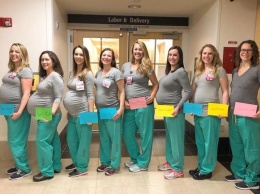 В роддоме почти одновременно забеременели 9 медсестер