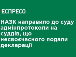 НАПК направило в суд админпротоколы на судей, которые несвоевременного подали декларации