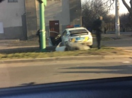 В Николаеве произошли две аварии с участием патрульных автомобилей Toyota Prius