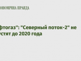 ’’Нафтогаз’’: "Северный поток-2" не запустят до 2020 года