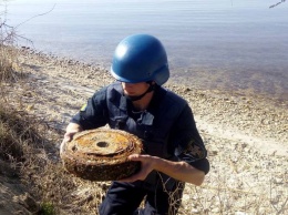 На Лагерном поле в Николаеве нашли старую мину