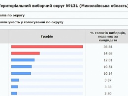 В Николаевском области ЦИК обработала 18,35% бюллетеней: первое место за Зеленским, второе занял Бойко