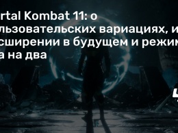 Mortal Kombat 11: о пользовательских вариациях, их расширении в будущем и режиме два на два