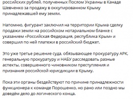 ГПУ вновь обязали расследовать подробности сделки о продаже земли в Крыму послом Украины в Канаде