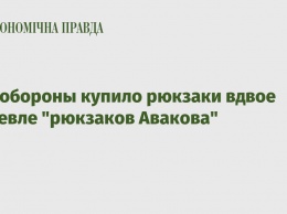 Минобороны купило рюкзаки вдвое дешевле "рюкзаков Авакова"