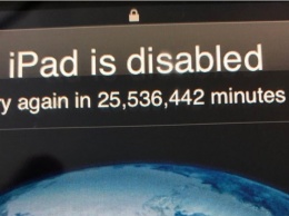 Ребенок заблокировал iPad отца на 48 лет