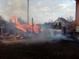 Из-за выжигания травы под Киевом горят дома