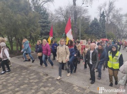 "Вон из Одессы, бандеровские бесы". Пророссийские силы устроили шествие в день освобождения Одессы от фашистов