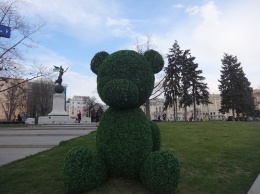 В Харькове появился необычный медведь (фото)
