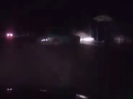 В Мелитополе автомобиль влетел в остановку (видео)