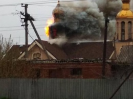 В Харьковской области сгорел храм Московского патриархата