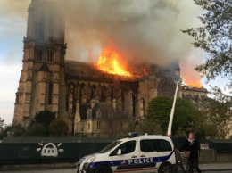 В Париже потушили огонь в Нотр-Дам де Пари