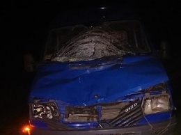 Стоял ночью посреди трассы: в Тернопольской области водитель микроавтобуса сбил мужчину (фото)