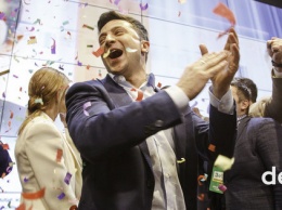 Как Зеленский встречал свою победу на выборах Президента Украины (ФОТО)