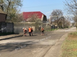 В Мелитополе частный сектор дождался ремонтников (фото)