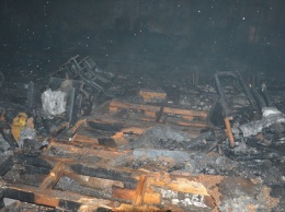 В Днепре горел бывший кинотеатр «Салют»