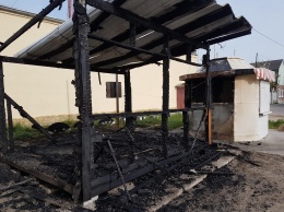 В Бердянске сожгли два МАФа