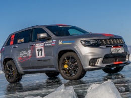 Jeep Grand Cherokee установил мировой рекорд скорости на озере Байкал
