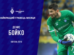 Денис БОЙКО - лучший игрок «Динамо» в апреле!