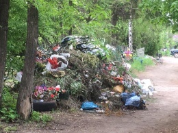 За неделю с кладбищ Кривого Рога вывезли порядка 8 тысяч кубов мусора, - ФОТО
