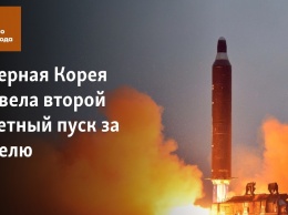 Северная Корея провела второй ракетный пуск за неделю