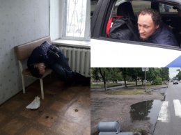 В Днепре на Слобожанском проспекте пьяный мужчина испортил урну