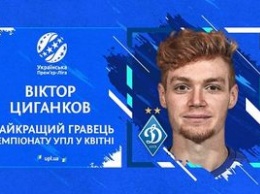 Цыганков - лучший игрок апреля в Украине