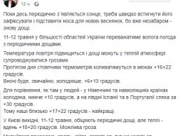 Синоптик рассказала, какую погоду ждать в Украине на выходных. Карта