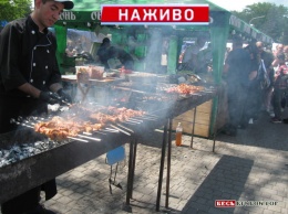 Традиционный Фестиваль шашлыка и уличной еды проходит в Кривом Роге в парке Героев (фото, видео)