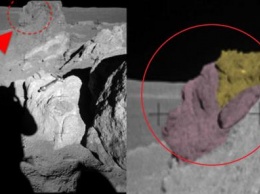 Десятилетние поиски завершились успехом: Уфолог нашел на Луне «каменное лицо» рядом с астронавтом