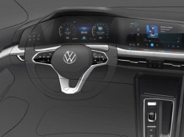 2020 VW Golf Mk8 показал цифровой интерьер