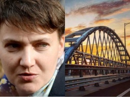 «Фейковая» Надежда Савченко рассказала, как украинцам удалось уничтожить Крымский мост