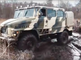 Испытание грязью: Военную технику и «мажорные» внедорожники сравнили в действии