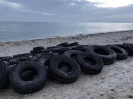 Азовскому морю возле Бердянска грозит экологическая катастрофа из-за автомобильных скатов