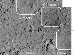 Японская станция сделала снимок искусственного кратера астероида Рюгу крупным планом