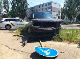 В Запорожской области водитель Range Rover устроил ДТП, - ФОТО