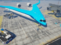 Авиакомпания KLM разработает самолет с пассажирским салоном в крыльях