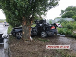 В Николаеве «КИА» врезался в дерево - один человек погиб, двое в больнице