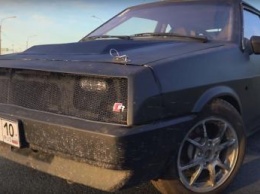 «Бросил вызов спорткарам»: Тюнинговый ВАЗ-2108 на базе Audi с V8 принял участие в гонке