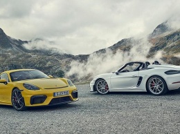 Немцы представили новые Porsche 718 Cayman GT4 и 718 Spyder