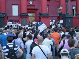Киевские студенты объявили бессрочную акцию протеста (видео)