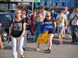 У австрийского посольства в Киеве началась акция протеста против возвращения делегации в ПАСЕ