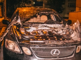 В Киеве на Соломенке взорвался Lexus
