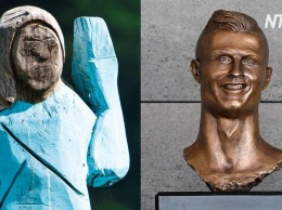 В Словении сделали нелепую скульптуру Меланьи Трамп (видео)