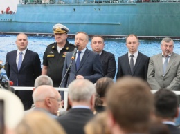 Беглов принял участие в церемонии закладки военного корабля "Анатолий Шлемов"