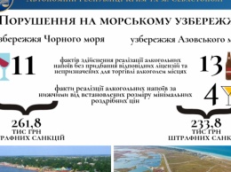 На морских курортах предприниматели «заработали» почти полмиллиона гривен штрафов