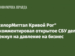 "АрселорМиттал Кривой Рог" прокомментировал открытое СБУ дело и намекнул на давление на бизнес