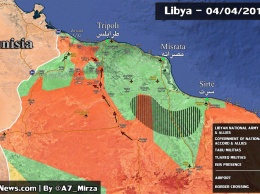 В Ливии Хафтар возобновил гражданскую войну новым наступлением. Карта боев